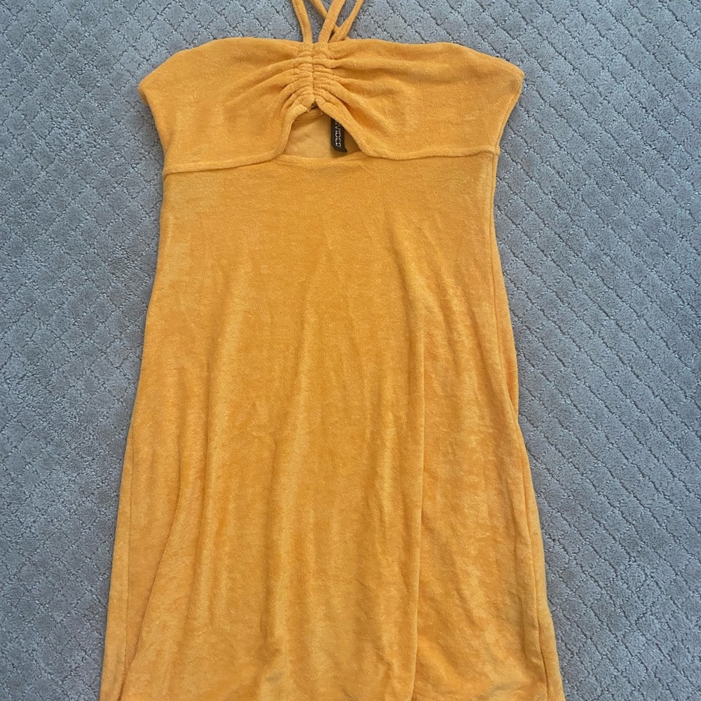 H&M Terry cloth swim coverup halter neck
